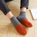 Men Cotton Patchwork Breathable Tube Socks Non Slip Deodorization Athletic Crew Sock