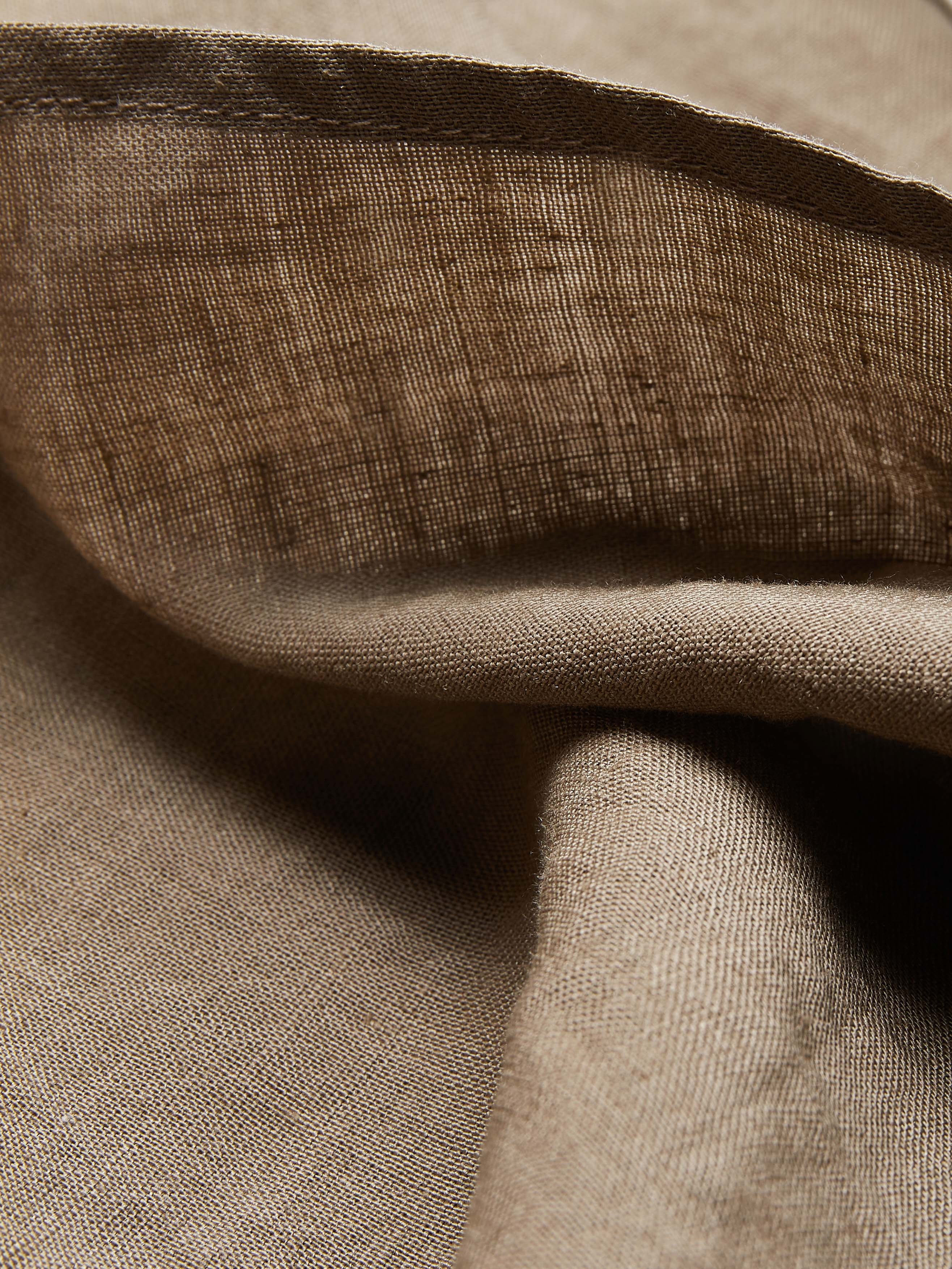 Cotton And Linen Crew Neck Plain Sleeveless Mini Dress Cotton And Linen Crew Neck Plain Sleeveless Mini Dress