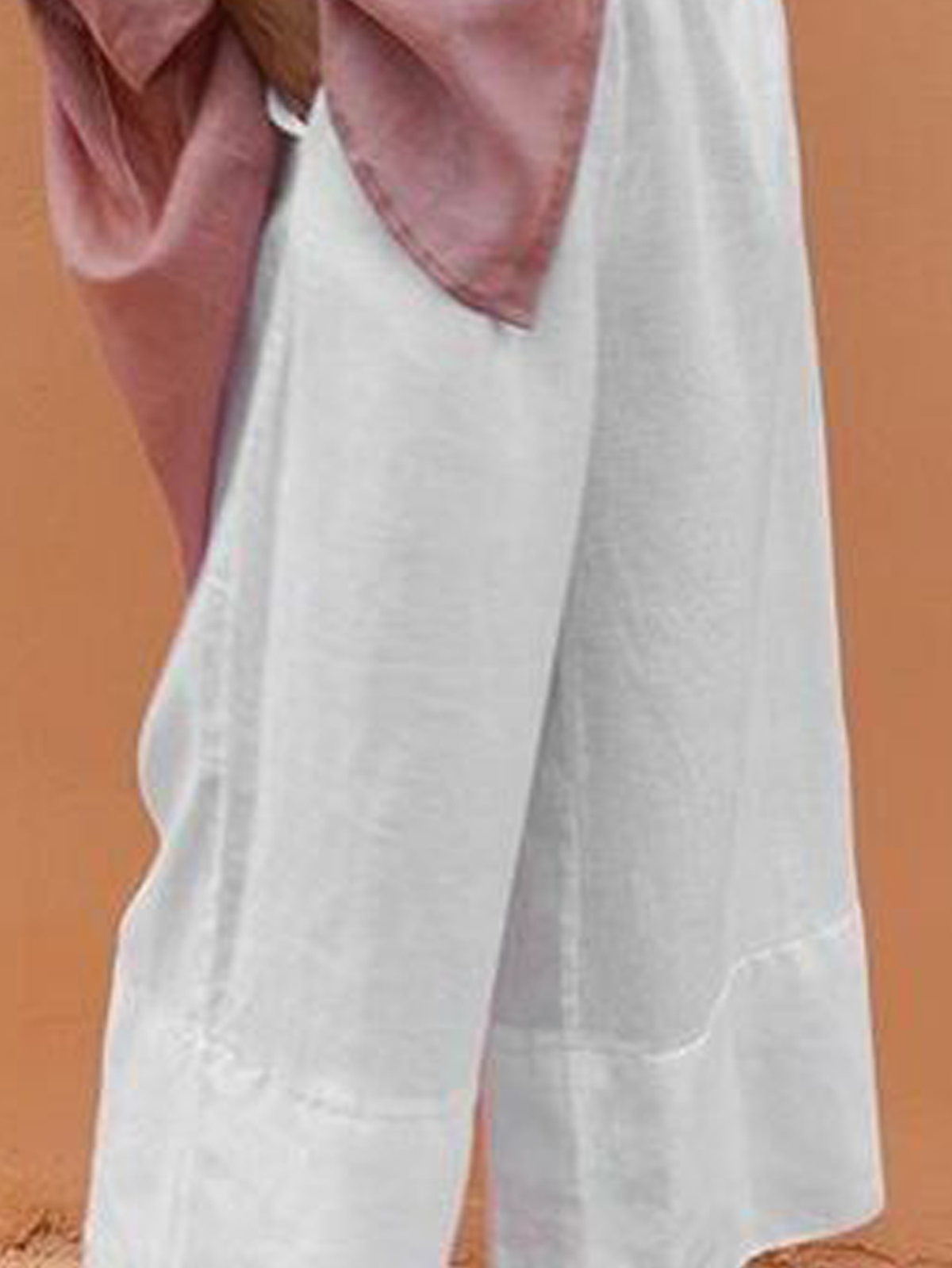 Cotton And Linen Plain Pants Cotton And Linen Plain Pants