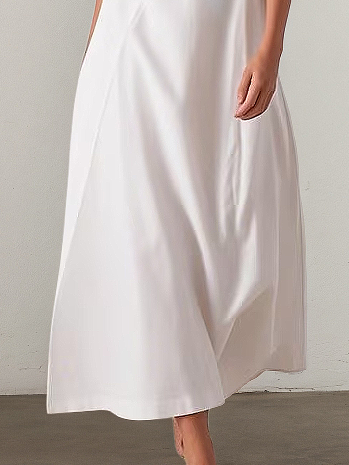 Linen Shawl Collar Plain Cap Sleeve Maxi Dress Linen Shawl Collar Plain Cap Sleeve Maxi Dress